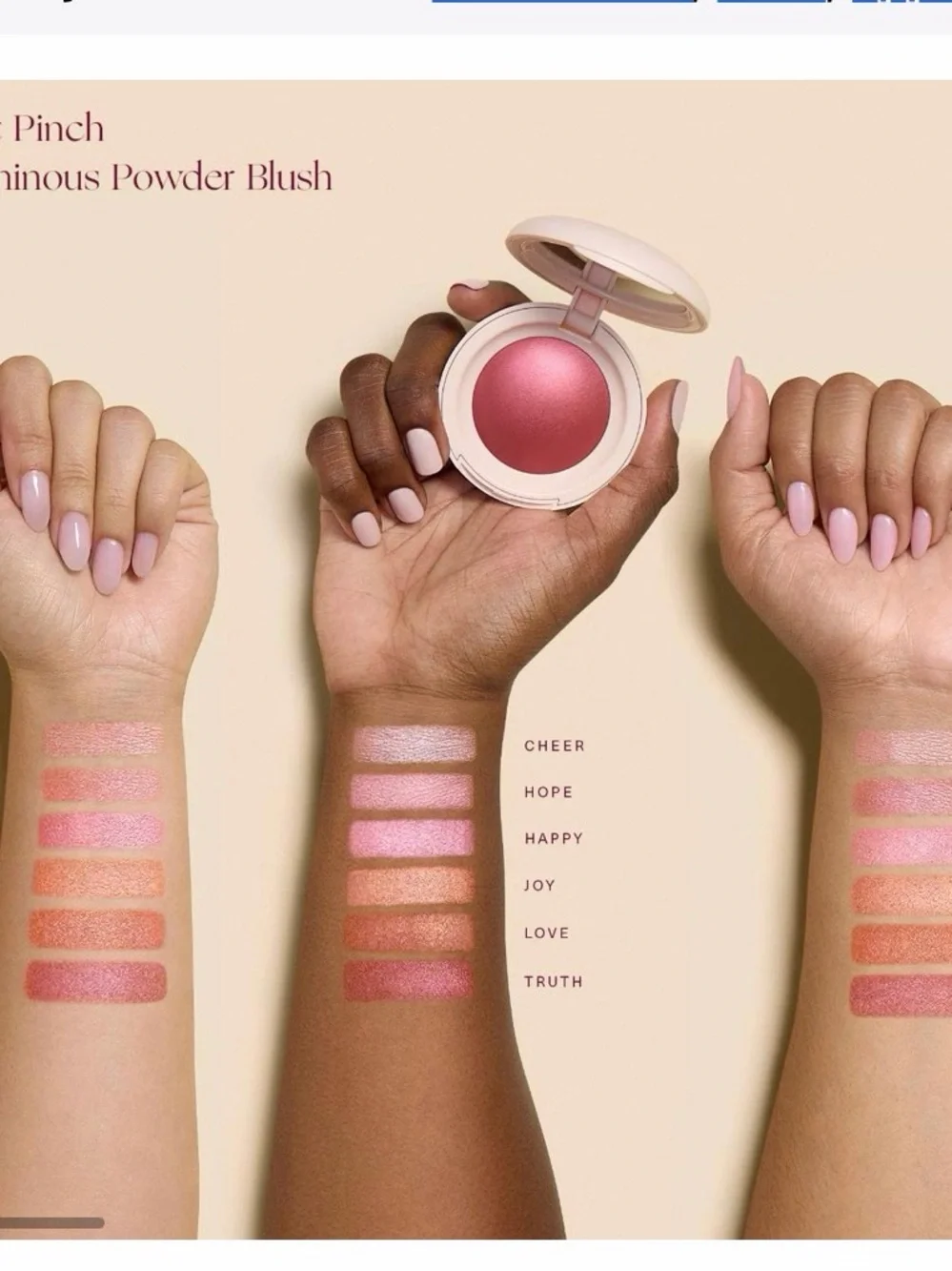 Rare Beauty CHEER Blush in Soft Pink